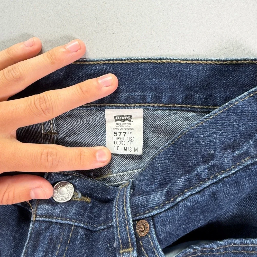 Levis 577 Womens Jeans Lower Rise Loose Fit Size 10 MIS Made In USA VTG 30x31